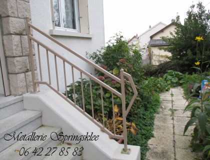 Rampe d'escalier forgé